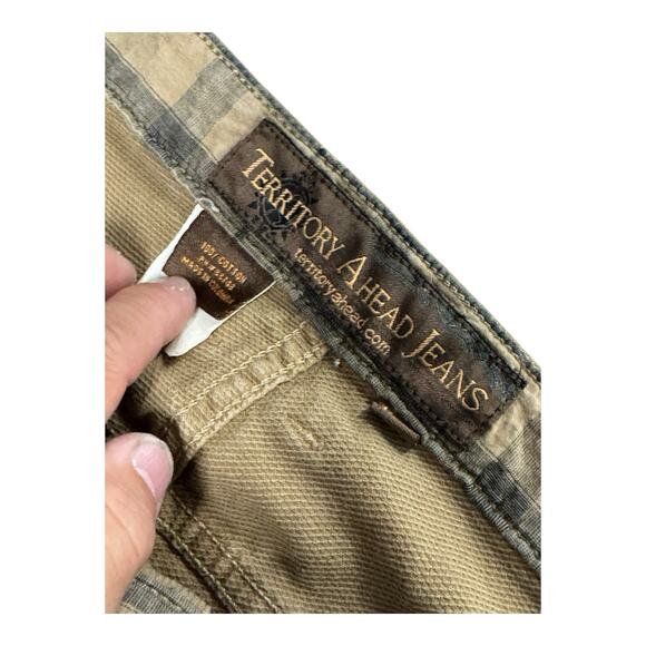 The Territory Ahead Jeans Men's 42x32 Brown Corduroy Pants Straight Leg Casual - Picture 4 of 11